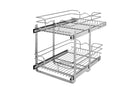 REV A SHELF : Two-Tier Bottom Mount Pullout Steel Wire Organizer