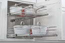 REV A SHELF : Two-Tier Bottom Mount Pullout Steel Wire Organizer
