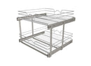 REV A SHELF : Two-Tier Bottom Mount Pullout Steel Wire Organizer