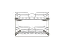 REV A SHELF : Two-Tier Bottom Mount Pullout Steel Wire Organizer