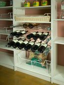 REV A SHELF : Deluxe Pullout Wine Rack for Custom Walk-In Pantry Cabinet Storage