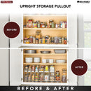 REV A SHELF : 5" Single-Tier Wide Wire Wall Upright Pullout