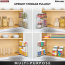 REV A SHELF : 5" Single-Tier Wide Wire Wall Upright Pullout