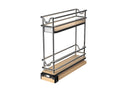 REV A SHELF : 3" Two-Tier Narrow Wire Wall Upright Pullout