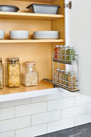 REV A SHELF : 3" Two-Tier Narrow Wire Wall Upright Pullout