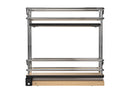 REV A SHELF : 3" Two-Tier Narrow Wire Wall Upright Pullout
