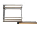REV A SHELF : 5" Two-Tier Wide Wire Wall Upright Pullout