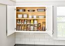 REV A SHELF : 9" Two-Tier Triple Narrow Wire Wall Upright Pullout