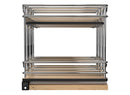 REV A SHELF : 9" Two-Tier Triple Narrow Wire Wall Upright Pullout