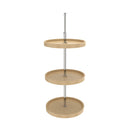 REV A SHELF : Polymer Full-Circle 3-Shelf Lazy Susans w/Dependent Hardware for 38" H Corner Wall Cabinets