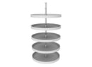REV A SHELF : Polymer Full-Circle 5-Shelf Lazy Susans for Tall Pantry Cabinets