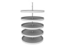 REV A SHELF : Polymer Full-Circle 5-Shelf Lazy Susans for Tall Pantry Cabinets