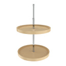REV A SHELF : Polymer Full-Circle 2-Shelf Lazy Susan for Corner Wall Cabinets