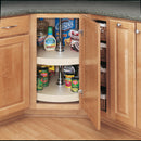 REV A SHELF : Polymer Full-Circle 2-Shelf Lazy Susan for Corner Base Cabinets