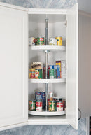 REV A SHELF : Polymer Full-Circle 3-Shelf Lazy Susans for 38" H Corner Wall Cabinets