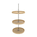 REV A SHELF : Polymer Full-Circle 3-Shelf Lazy Susans for 38" H Corner Wall Cabinets