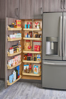 REV A SHELF : Polymer D-Shape 5-Shelf Lazy Susans w/Post Hardware