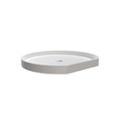 REV A SHELF : Polymer D-Shaped Lazy Susan Shelf for Corner Wall Cabinets