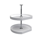REV A SHELF : Polymer D-Shaped 2-Shelf Lazy Susans for Corner Wall Cabinets