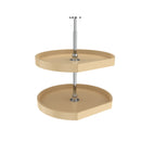 REV A SHELF : Polymer D-Shaped 2-Shelf Lazy Susans for Corner Wall Cabinets