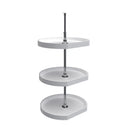 REV A SHELF : Polymer D-Shaped 3-Shelf Lazy Susans for 38" H Corner Wall Cabinets