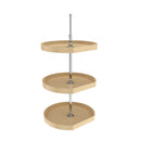 REV A SHELF : Polymer D-Shaped 3-Shelf Lazy Susans for 38" H Corner Wall Cabinets