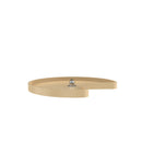 REV A SHELF : Polymer Kidney-Shaped 1-Shelf Lazy Susan w/Bottom Mount Rotating Post for Corner Base Cabinets