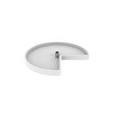 REV A SHELF : Polymer Kidney-Shaped-Shaped 1-Shelf Lazy Susan Shelf for Corner Base Cabinets (No Post Included)