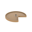 REV A SHELF : Polymer Kidney-Shaped 1-Shelf Lazy Susan Shelf for Corner Base Cabinets (No Post Included)