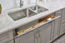 REV A SHELF : Polymer Trim-to-Fit Slim Tip Out Tray for Sink Base Cabinets (2 pair of hinges)
