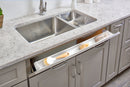 REV A SHELF : Polymer Trim-to-Fit Slim Tip Out Tray for Sink Base Cabinets