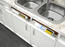 REV A SHELF : Polymer Tip-Out Trays for Sink Base Cabinets w/Soft Close Hinges
