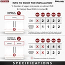 REV A SHELF : Polymer Tip-Out Trays for Sink Base Cabinets w/Soft Close Hinges