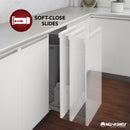 REV A SHELF : Stainless-Steel Tip-Out Trays for Sink Base Cabinets w/ Soft-Close Hinges
