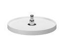 REV A SHELF : Polymer Full-Circle 1-Shelf Lazy Susan w/Bottom Mount Rotating Post for Corner Base Cabinets