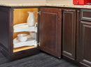 REV A SHELF : Polymer Pivot Out Half-Moon 2-Shelf Organizer for Blind Corner Cabinets