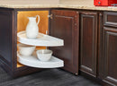 REV A SHELF : Polymer Pivot Out Half-Moon 2-Shelf Organizer for Blind Corner Cabinets