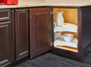 REV A SHELF : Polymer Pivot Out Half-Moon 2-Shelf Organizer for Blind Corner Cabinets