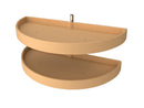 REV A SHELF : Polymer Pivot Out Half Moon 2-Shelf Organizer for Blind Corner Cabinets