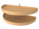 REV A SHELF : Polymer Pivot Out Half Moon 2-Shelf Organizer for Blind Corner Cabinets