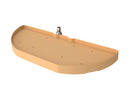REV A SHELF : Polymer Pivot and Slide Half Moon 1-Shelf Organizer for Blind Corner Cabinets