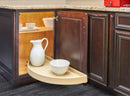REV A SHELF : Polymer Pivot and Slide Half Moon 1-Shelf Organizer for Blind Corner Cabinets