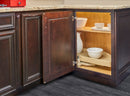 REV A SHELF : Polymer Pivot and Slide Half Moon 1-Shelf Organizer for Blind Corner Cabinets