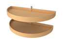 REV A SHELF : Polymer Pivot and Slide Half Moon 2-Shelf Organizer for Blind Corner Cabinets