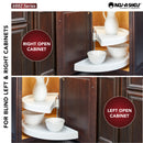 REV A SHELF : Polymer Pivot and Slide Half-Moon 2-Shelf Organizer for Blind Corner Cabinets
