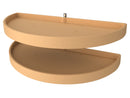 REV A SHELF : Polymer Pivot and Slide Half Moon 2-Shelf Organizer for Blind Corner Cabinets