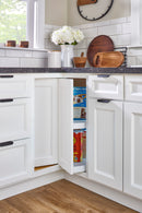 REV A SHELF : Polymer Pie-Cut 2-Shelf Lazy Susan for Corner Base Cabinets