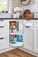REV A SHELF : Polymer Pie-Cut 2-Shelf Lazy Susan for Corner Base Cabinets