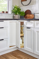 REV A SHELF : Polymer Pie Cut 2-Shelf Lazy Susan for Corner Base Cabinets