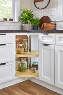 REV A SHELF : Polymer Pie Cut 2-Shelf Lazy Susan for Corner Base Cabinets